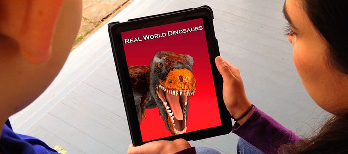 Using Real World Dinosaurs iPad App